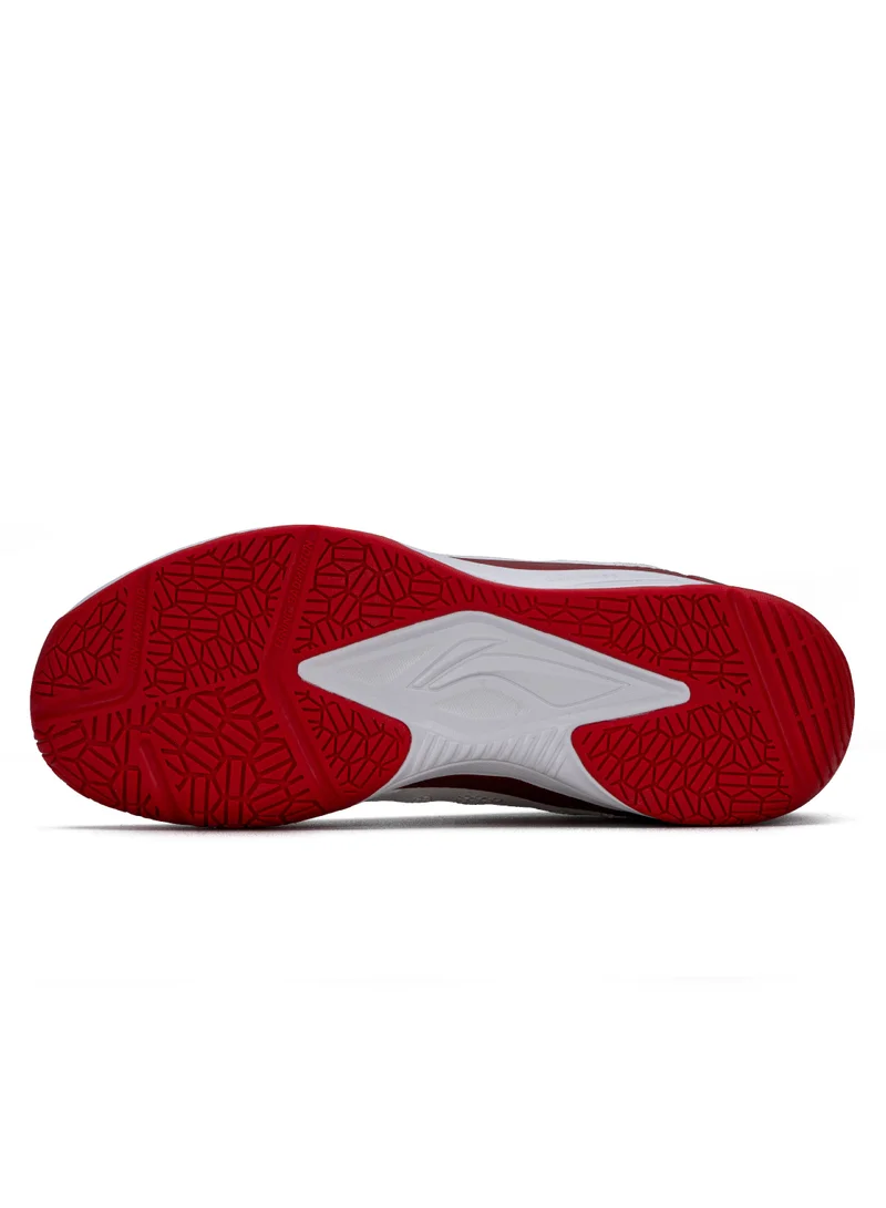 لي-نينج Li-Ning Aero Fly Non Marking Badminton Shoes (White/Red/Black ; EUR 43)