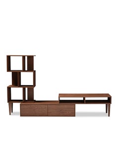 AtoZ Furniture Winchester Mid-Century Modern TV Stand in Brown Color 