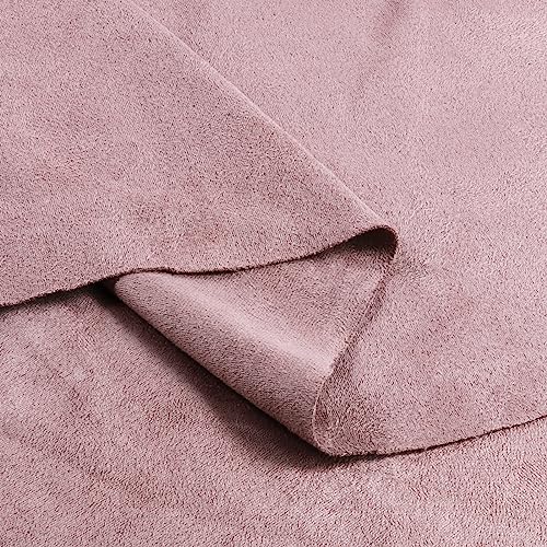4Bang Upholstery Suede Fabric Soft & Smooth Suede Cloth Double-Sided Suede Material Furniture and Car Upholstery for Sofa,Chairs,Pillows,Vehicle Door Panel, Roof (48inchx60inch, Dark Pink) - Image 2