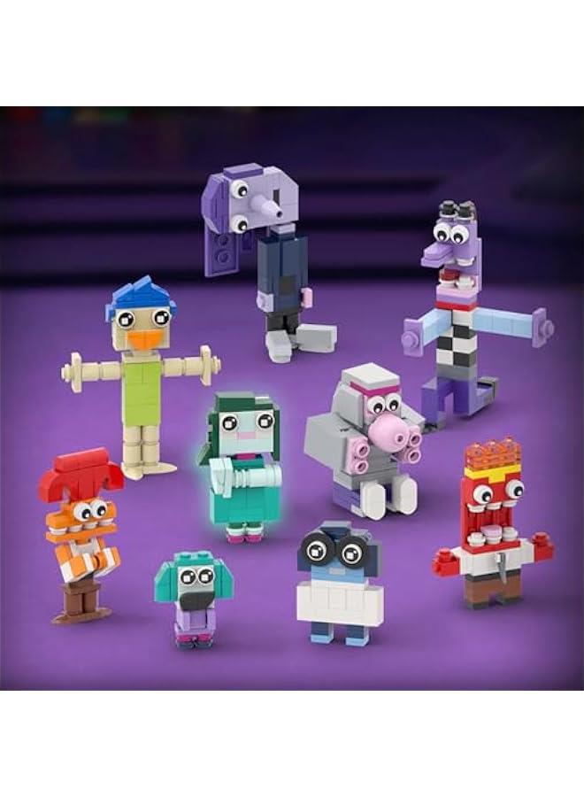 Sideout Building Block Toys, 9 in 1 Cute Action Figures Animation Comedy Adventure Movie Creative Models Desktop Decoration, Suitable for Adults Boys Girls Fans Kids Aged 6+ (432 PCS) - Image 5