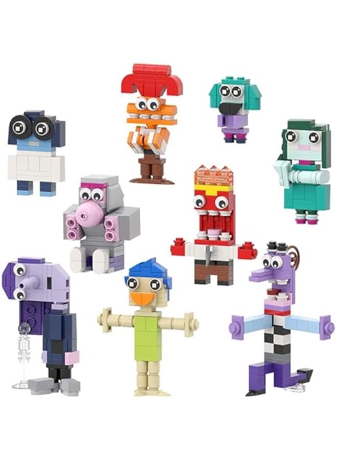 Sideout Building Block Toys, 9 in 1 Cute Action Figures Animation Comedy Adventure Movie Creative Models Desktop Decoration, Suitable for Adults Boys Girls Fans Kids Aged 6+ (432 PCS) - Image 1