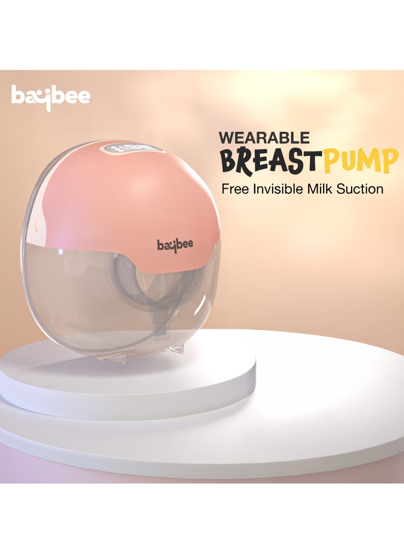 BAYBEE - Portable Hands Free Automatic Single Wearable Electric Pump For Mothers With 3 Modes And 15 Suction Levels, LED Display, Massage Mode - Image 1
