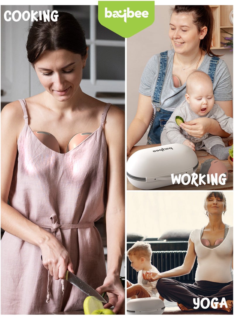 BAYBEE - Portable Hands Free Automatic Single Wearable Electric Pump For Mothers With 3 Modes And 15 Suction Levels, LED Display, Massage Mode - Image 1