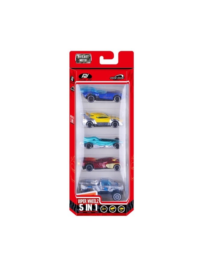 Power Joy Vroom Vroom Diecast Viper Wheelz 5-in-1, Assorted 1 Piece (Style & Color May Vary) Each Sold Separately | Toy Vehicle | Play Vehicle - Image 1