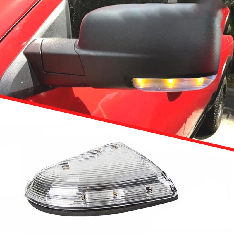 Front Mirror Turn Signal Puddle Light Compatible with Dodge Ram 1500 20092018Side Marker LED Light Lamp Assembly for Ram 2500 2010201820192021 Ram 1500 Classic Replace 68232479AA Left Driver