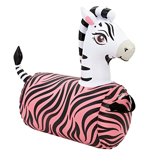 WADDLE Hip Hopper Inflatable Hopping Animal Bouncer Zebra, Ages 2 and Up, Supports Up to 85 Pounds - Image 1