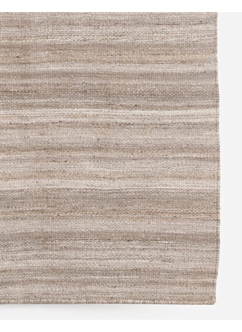 Fabindia Fabindia Beige Recycled PET Hand Woven Dhurrie  - Image 2