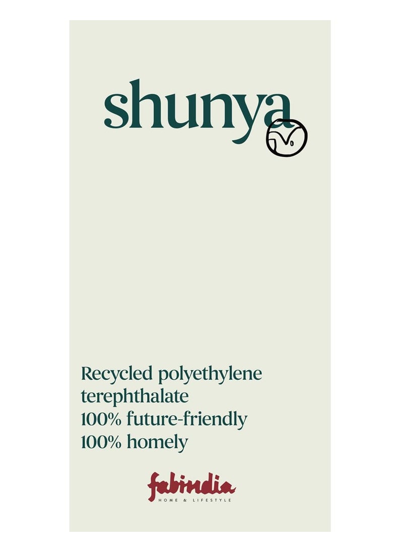 Fabindia Fabindia Beige Recycled PET Hand Woven Dhurrie  - Image 3