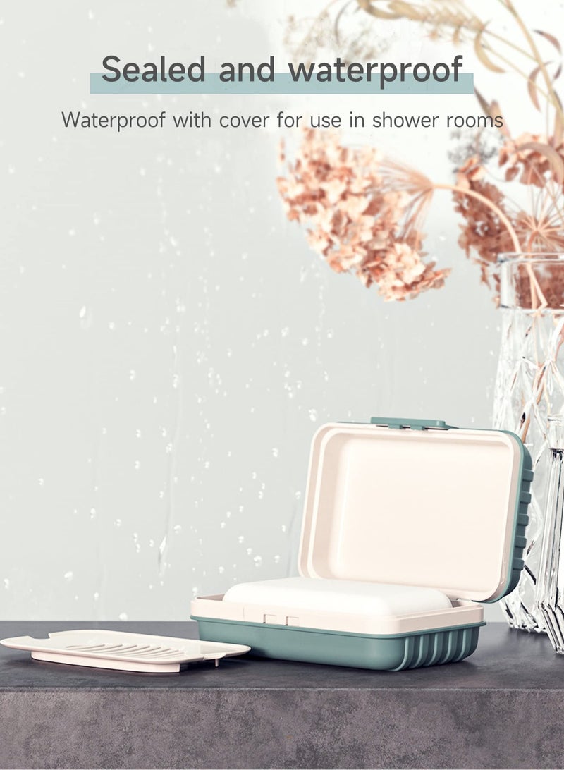 Leakproof Travel Soap Dish with Lid - Draining Soap Bar Holder - Travel Soap Container - Portable Soap Case for Traveling, Camping, Outdoor, Gym, Bathroom,Travel Essentials  - Image 3