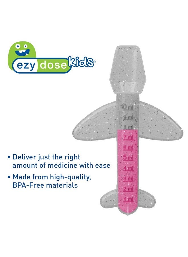 EZY DOSE Kids Medi-Plane Spoon, 10mL, Precise and Accurate Medicine Dosing Spoon for Liquid Medications, BPA-Free, Pediatric Measuring Tool, Travel-Friendly, Ideal for Syrups, Vitamins, Supplements - Image 1