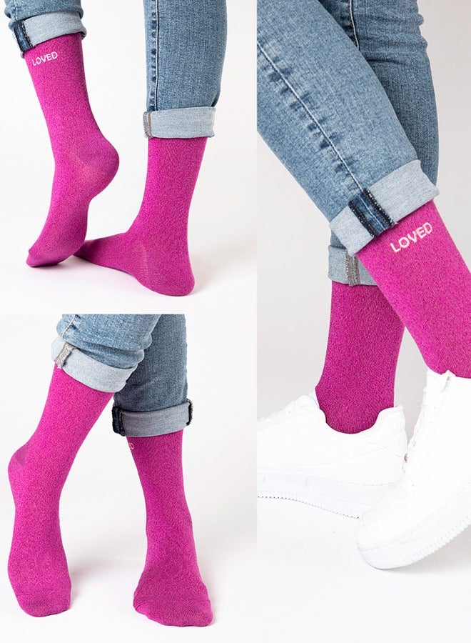 Biggdesign Moods Up Glitter 7 Piece Women Socks - Image 5