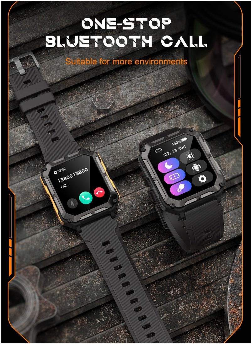 RollsTimi  - Smart Watch for Men Military Sports Smartwatch with Bluetooth Call IP68 1.83 inch Fitness Tracker - Image 1
