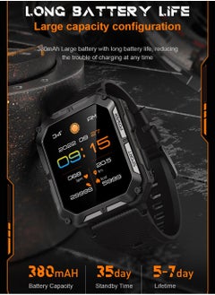 RollsTimi  Smart Watch for Men Military Sports Smartwatch with Bluetooth Call IP68 1.83 inch Fitness Tracker  - Image 3