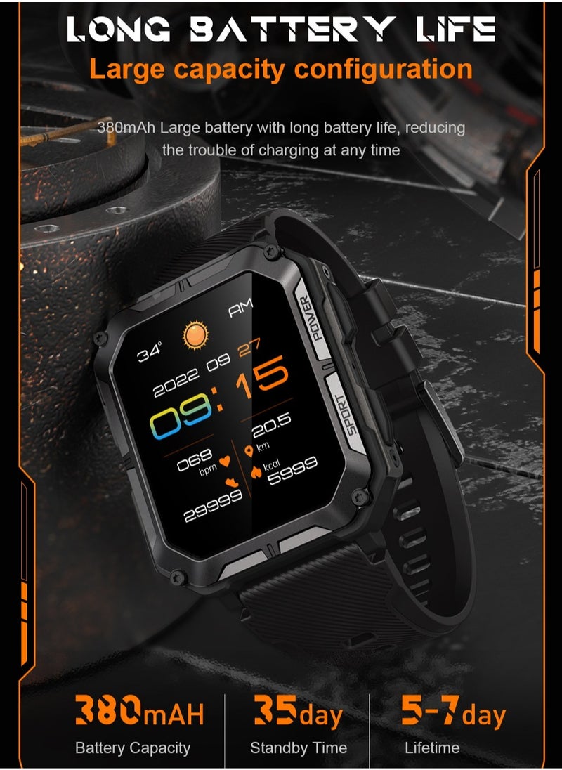 RollsTimi  - Smart Watch for Men Military Sports Smartwatch with Bluetooth Call IP68 1.83 inch Fitness Tracker - Image 1