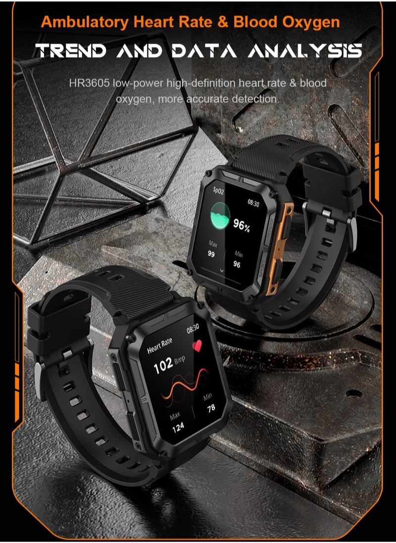 RollsTimi  - Smart Watch for Men Military Sports Smartwatch with Bluetooth Call IP68 1.83 inch Fitness Tracker - Image 1