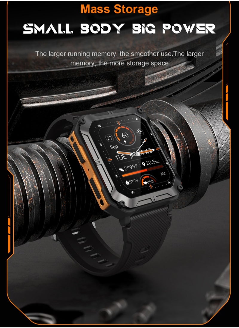 RollsTimi  - Smart Watch for Men Military Sports Smartwatch with Bluetooth Call IP68 1.83 inch Fitness Tracker - Image 1