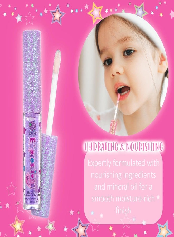 Expressions Girl 14pc Fruity Flavored Lip Gloss Set - Lip Gloss in Assorted Fruity Flavors, Non Toxic Makeup for Kids & Teens - Image 3