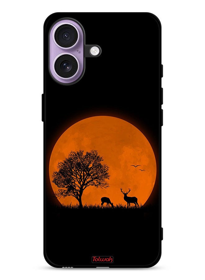 Tolwak Apple iPhone 17 Protective Case Cover Evening Moon Art - Image 1