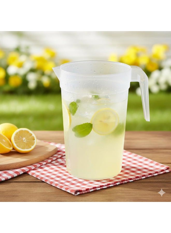 Tribello LARGE 1.3 Gallon Water Pitcher, Plastic Juice Pitcher With Lid - Dishwasher Safe, BPA Free, Colors May Vary (1.3 Gallon) - Image 4