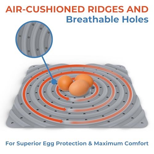 Lil'Clucker Washable Chicken Nesting Pads for Laying Eggs Nesting Pads for Chicken Coop Nesting Chickens Durable Chicken Bedding for Coop, Poultry Nest Box Pads for Chickens (Gray, 4-Pack) - Image 3