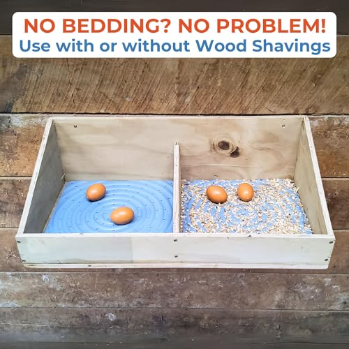 Lil'Clucker Washable Chicken Nesting Pads for Laying Eggs Nesting Pads for Chicken Coop Nesting Chickens Durable Chicken Bedding for Coop, Poultry Nest Box Pads for Chickens (Gray, 4-Pack) - Image 2