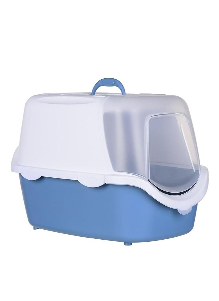 Stefanplast - Stefanplast Cathy Easy Clean Cat Litter Box – Steel Grey, Spacious & Hygienic with Swing Door & Removable Tray for Easy Cleaning - Image 1