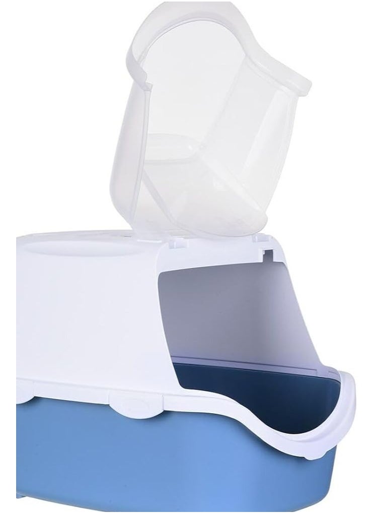 Stefanplast - Stefanplast Cathy Easy Clean Cat Litter Box – Steel Grey, Spacious & Hygienic with Swing Door & Removable Tray for Easy Cleaning - Image 1