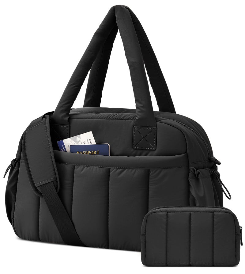 oscaurt Gym Bag for Women Lightweight Duffle Bag for Travel with Toiletry Pouch Water Resistant Carry On Weekender Overnight Duffel - Image 1