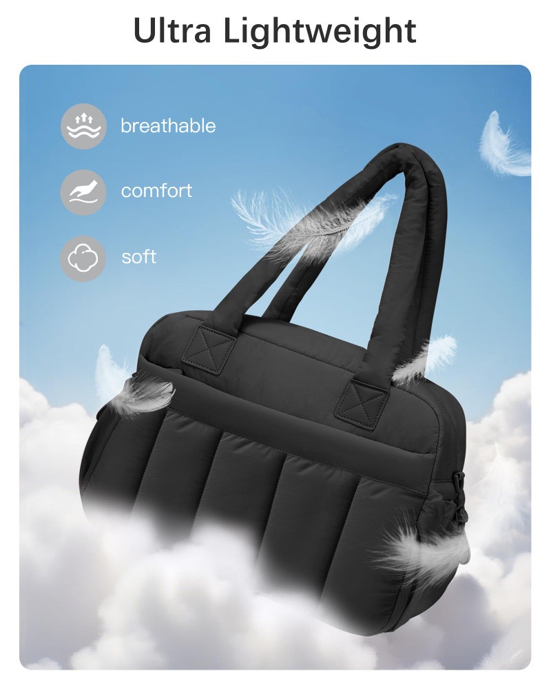 oscaurt Gym Bag for Women Lightweight Duffle Bag for Travel with Toiletry Pouch Water Resistant Carry On Weekender Overnight Duffel - Image 5