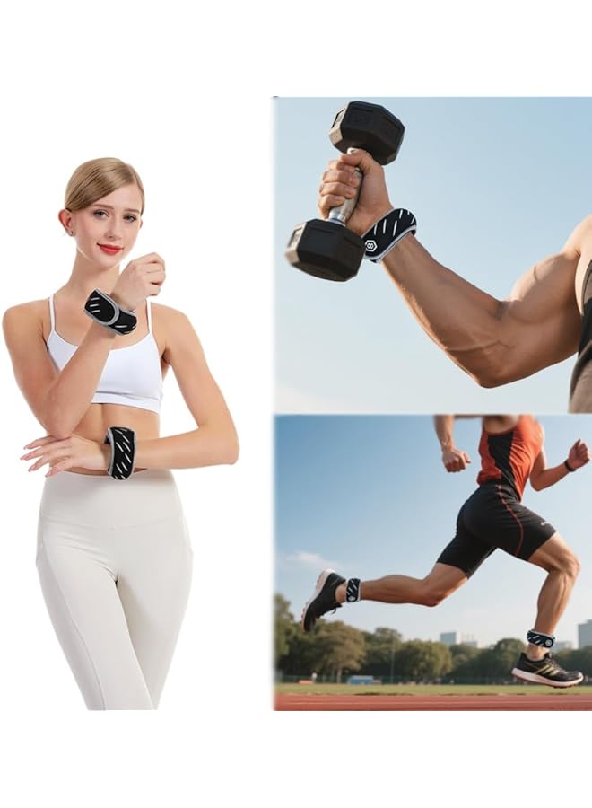 SUCITY Pair Adjustable Wrist Weights Wrist and Ankle Weights for Women and Men Portable Weighted Ankle Weights for Gym Fitness Workout Walking Jogging - Image 5