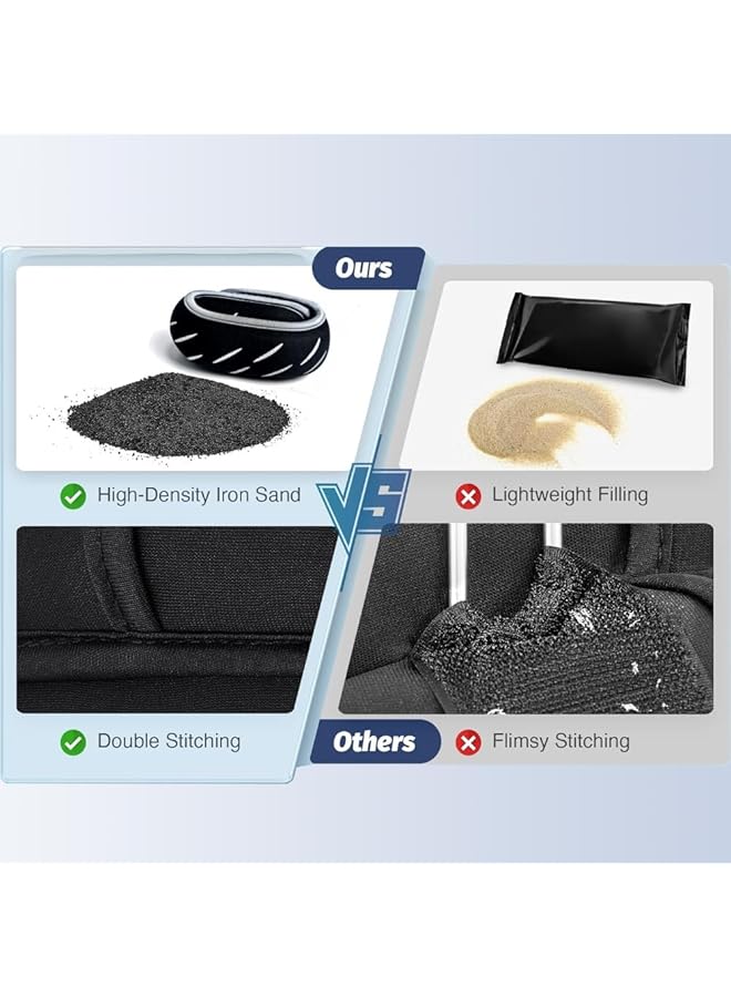 SUCITY Pair Adjustable Wrist Weights Wrist and Ankle Weights for Women and Men Portable Weighted Ankle Weights for Gym Fitness Workout Walking Jogging - Image 3