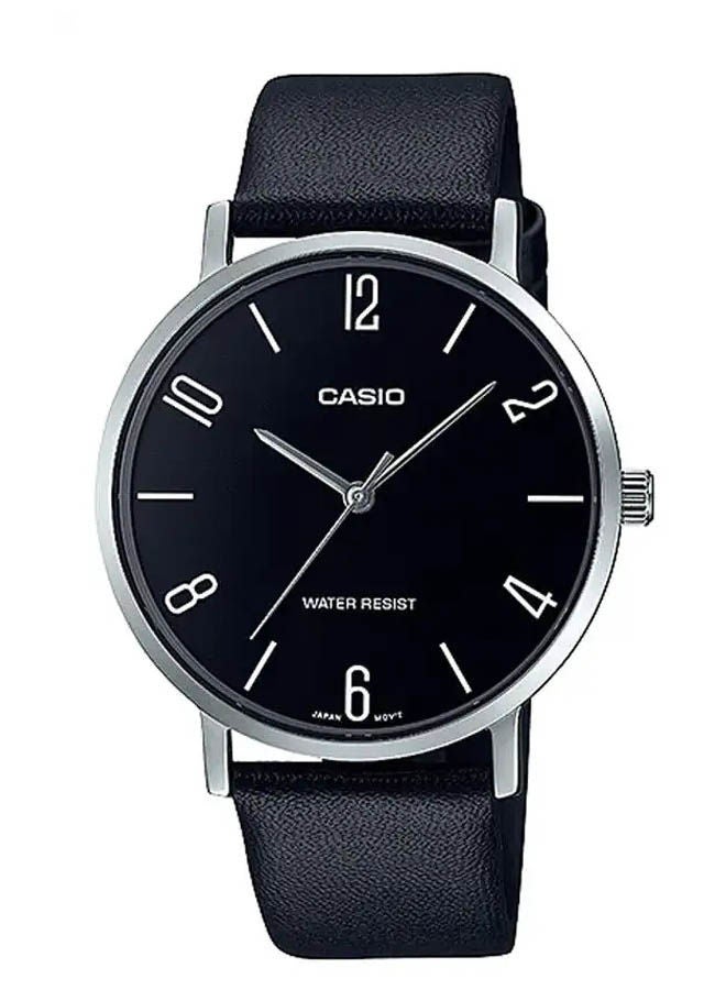 كاسيو ساعة يد من جلد بعقارب MTP-VT01L-1B2UDF - Image 1