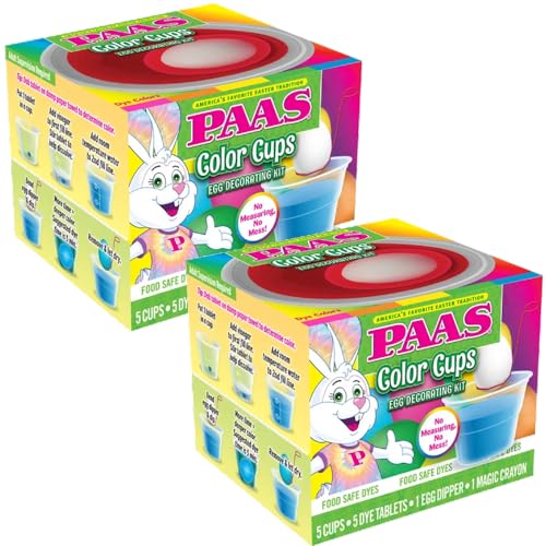 PAAS Color Cups Egg Decorating Kit Pack of 2  Americas Favorite Easter Tradition