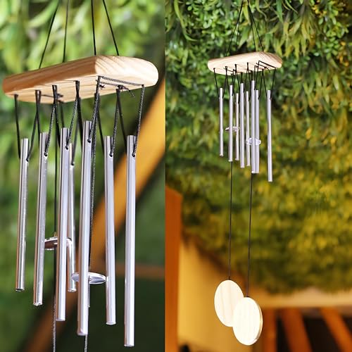 sculpmart Wind Chimes for Home Positive Energy - Hanging Bells for Home Decoration and Balcony Decor with Melody Sound (8-Pipe) - Image 1