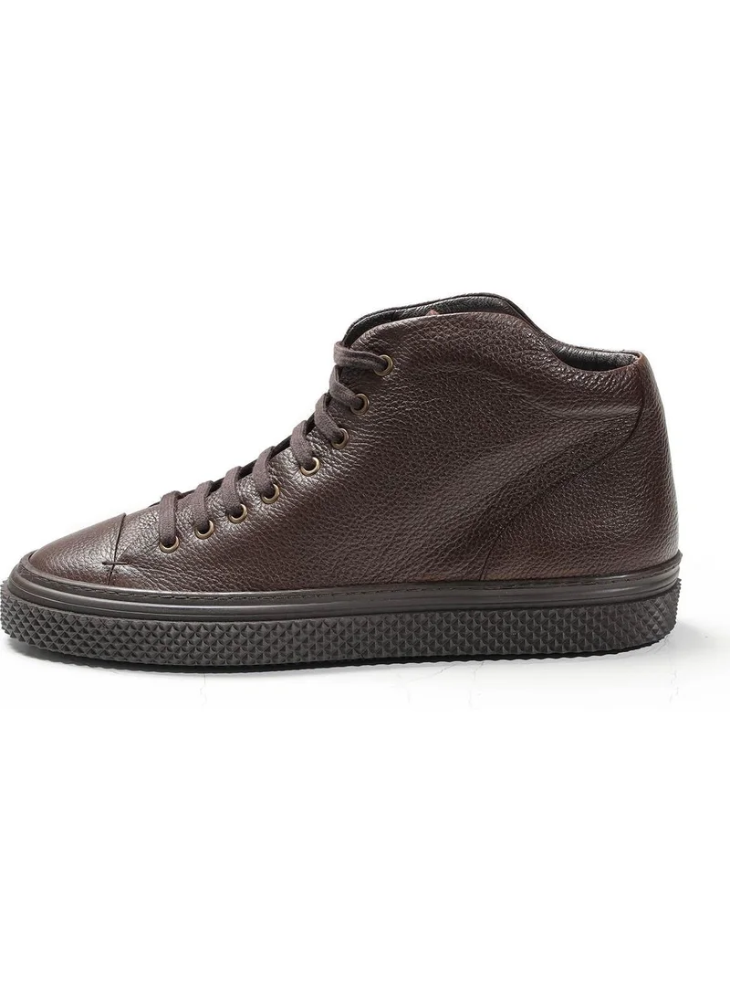 Dufy Brown Men's Leather Lace-up Igloo Boots