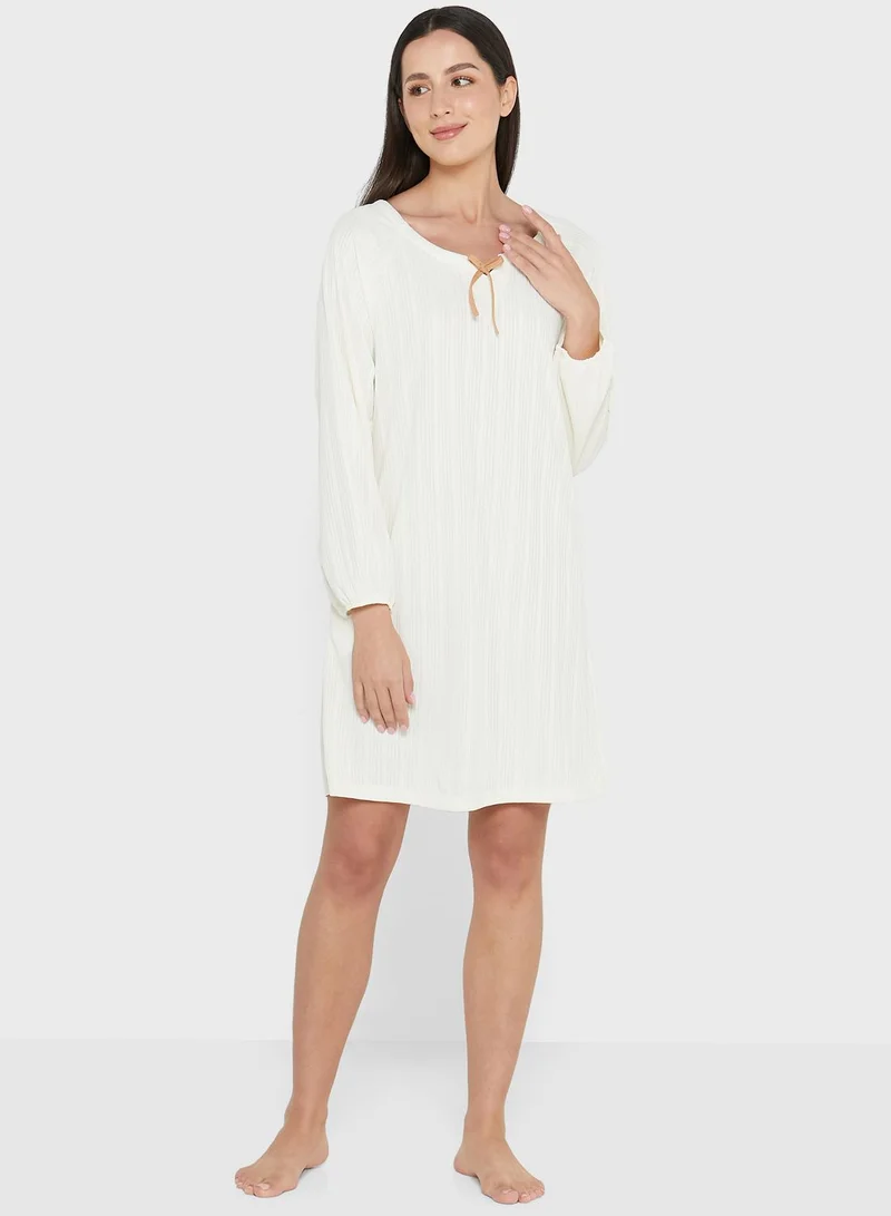 ELLA Neck Tie Detail Nightdress