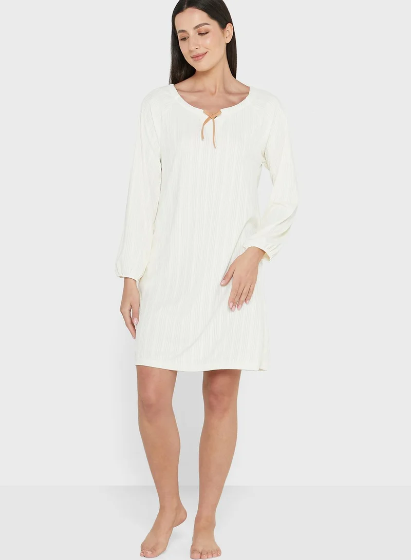 ELLA Neck Tie Detail Nightdress