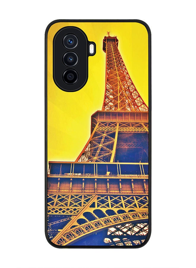 Stylizedd Rugged Black edge case for Huawei Nova Y70  Slim fit Soft Case Flexible Rubber Edges Anti Drop TPU Gel Thin Cover - Paris Heights - Image 1