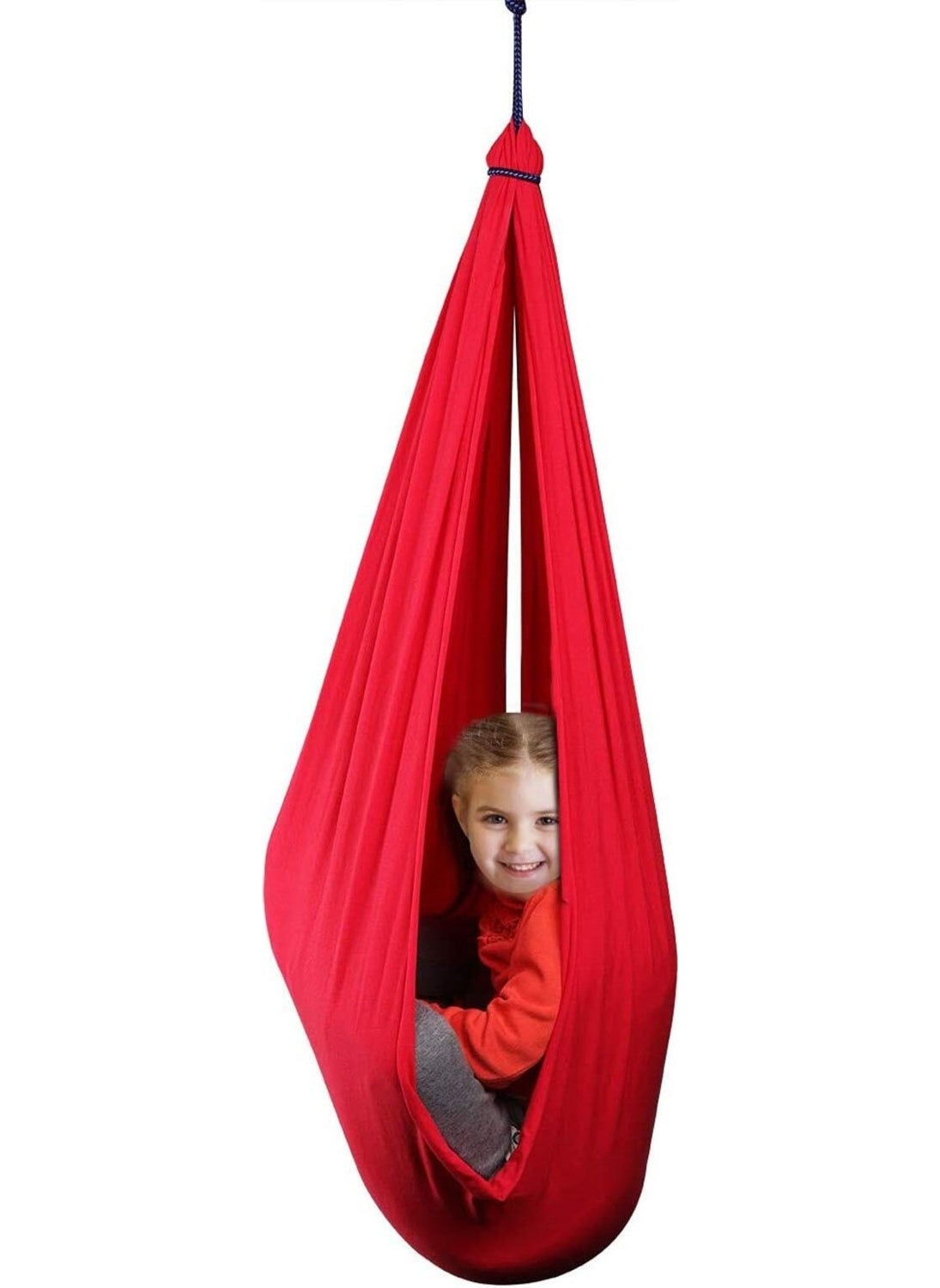 Tekno Trust Red Yoga Swing Red Swing Sensory Swing Children's Activity Development Swing Single Person K  - Image 1
