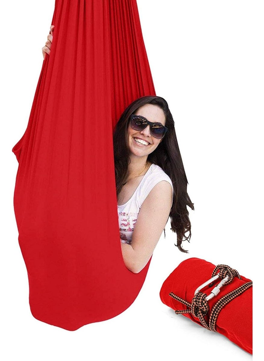 Tekno Trust Red Yoga Swing Red Swing Sensory Swing Children's Activity Development Swing Single Person K  - Image 4