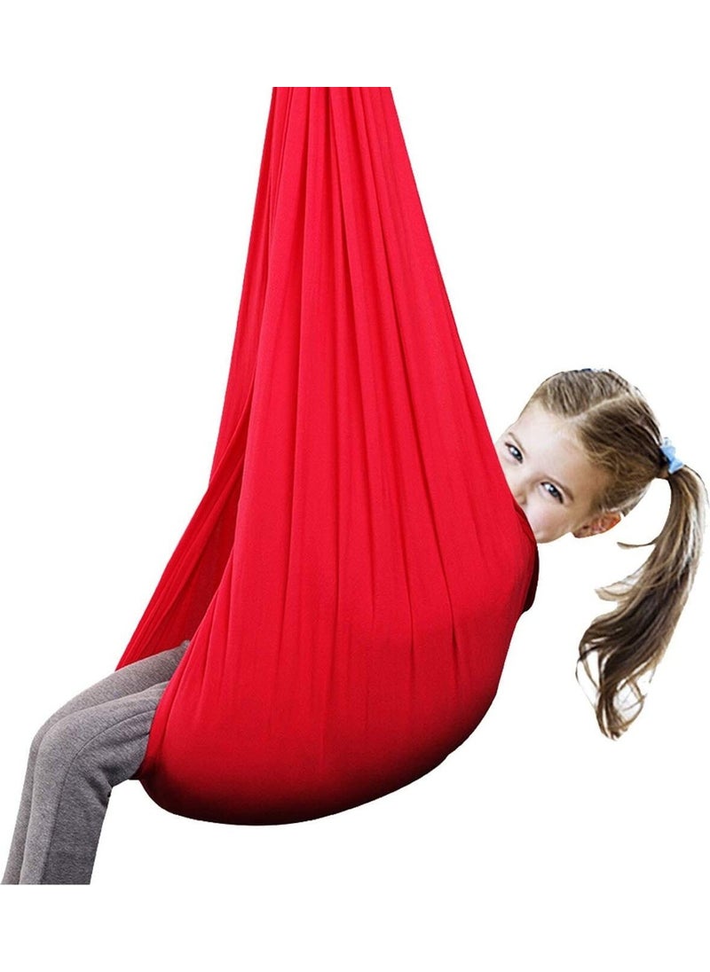 Tekno Trust Red Yoga Swing Red Swing Sensory Swing Children's Activity Development Swing Single Person K  - Image 3