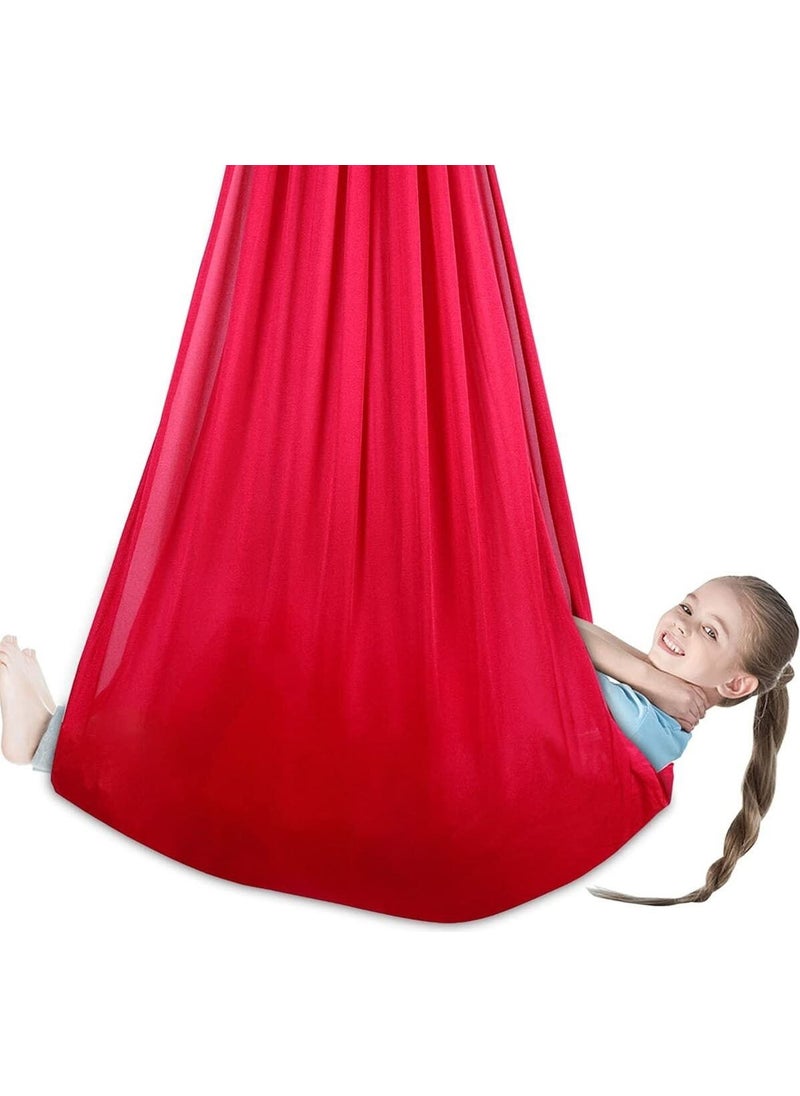 Tekno Trust Red Yoga Swing Red Swing Sensory Swing Children's Activity Development Swing Single Person K  - Image 5