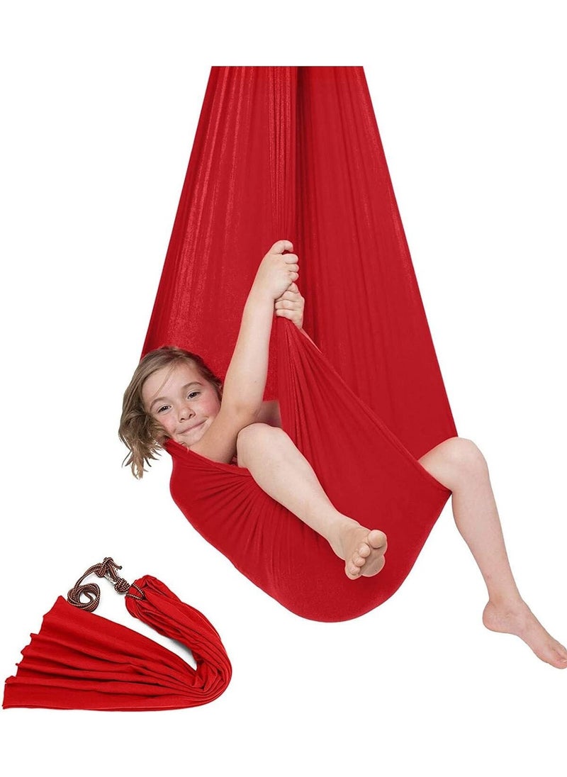 Tekno Trust Red Yoga Swing Red Swing Sensory Swing Children's Activity Development Swing Single Person K  - Image 2