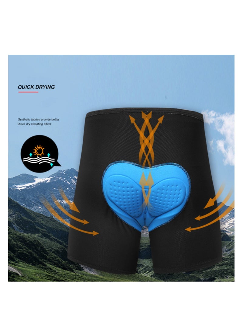 NOVOLAN Cycling Shorts Cycling Clothing Cycling Underwear Breathable Silicone Cushion, Extended Comfortable Shock Absorption, Quick-Drying, Free Movement, Mesh Fabric, Comfortable Cutting - Image 3