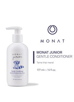 monat MONAT Junior Gentle Conditioner - A safe and gentle Anti Frizz Hair Conditioner for children that rinses out quickly. All Natural Tear-free, Sulfate & Paraben-free - Net Wt. 177 ml e / 6 fl. Oz.  - Image 3