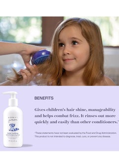 monat MONAT Junior Gentle Conditioner - A safe and gentle Anti Frizz Hair Conditioner for children that rinses out quickly. All Natural Tear-free, Sulfate & Paraben-free - Net Wt. 177 ml e / 6 fl. Oz.  - Image 5