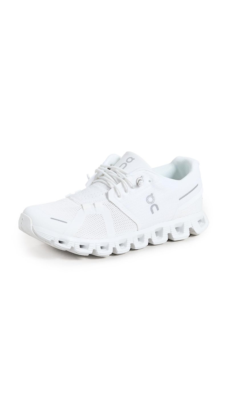 On Women's Cloud 5 Sneakers, All White, 8.5 Medium US - Image 1