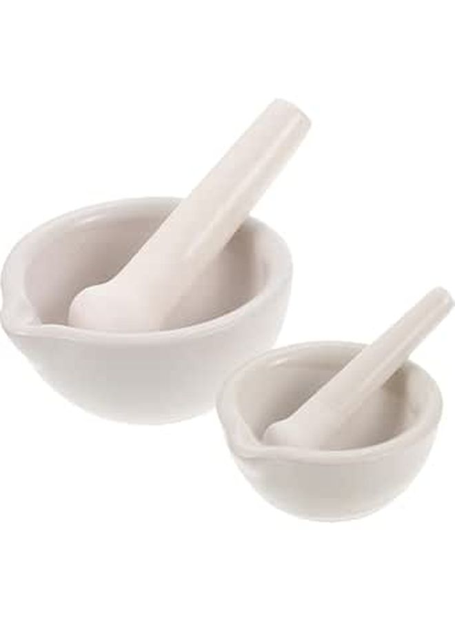 Ceramic Mortar and Pestle Set 60mm Sturdy Bowl for Coffee Herb Seasoning - Image 1