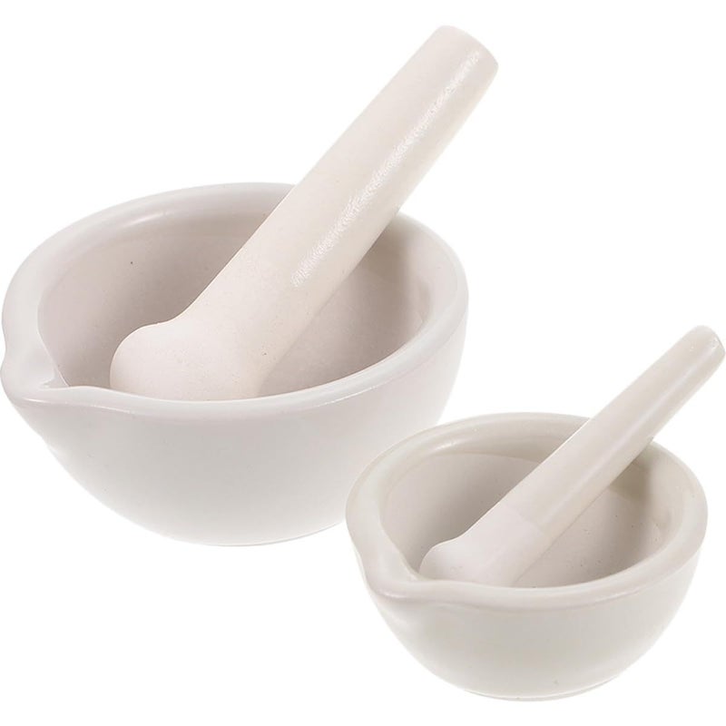 Ceramic Mortar and Pestle Set 60mm Sturdy Bowl for Coffee Herb Seasoning - Image 2