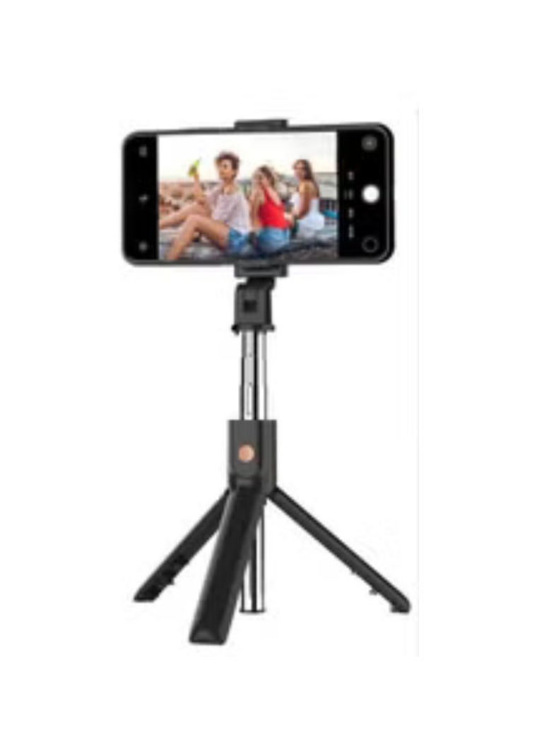 كيه أند أتش عصا سيلفي ثلاثية الوظائف K07 مع حامل ثلاثي مع جهاز تحكم بلوتوث — قابلة للتمديد حتى 27.6 بوصة، متوافقة مع iOS و Android - Image 3
